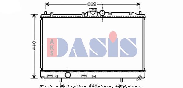 AKS DASIS Радиатор, охлаждение двигателя 140083N